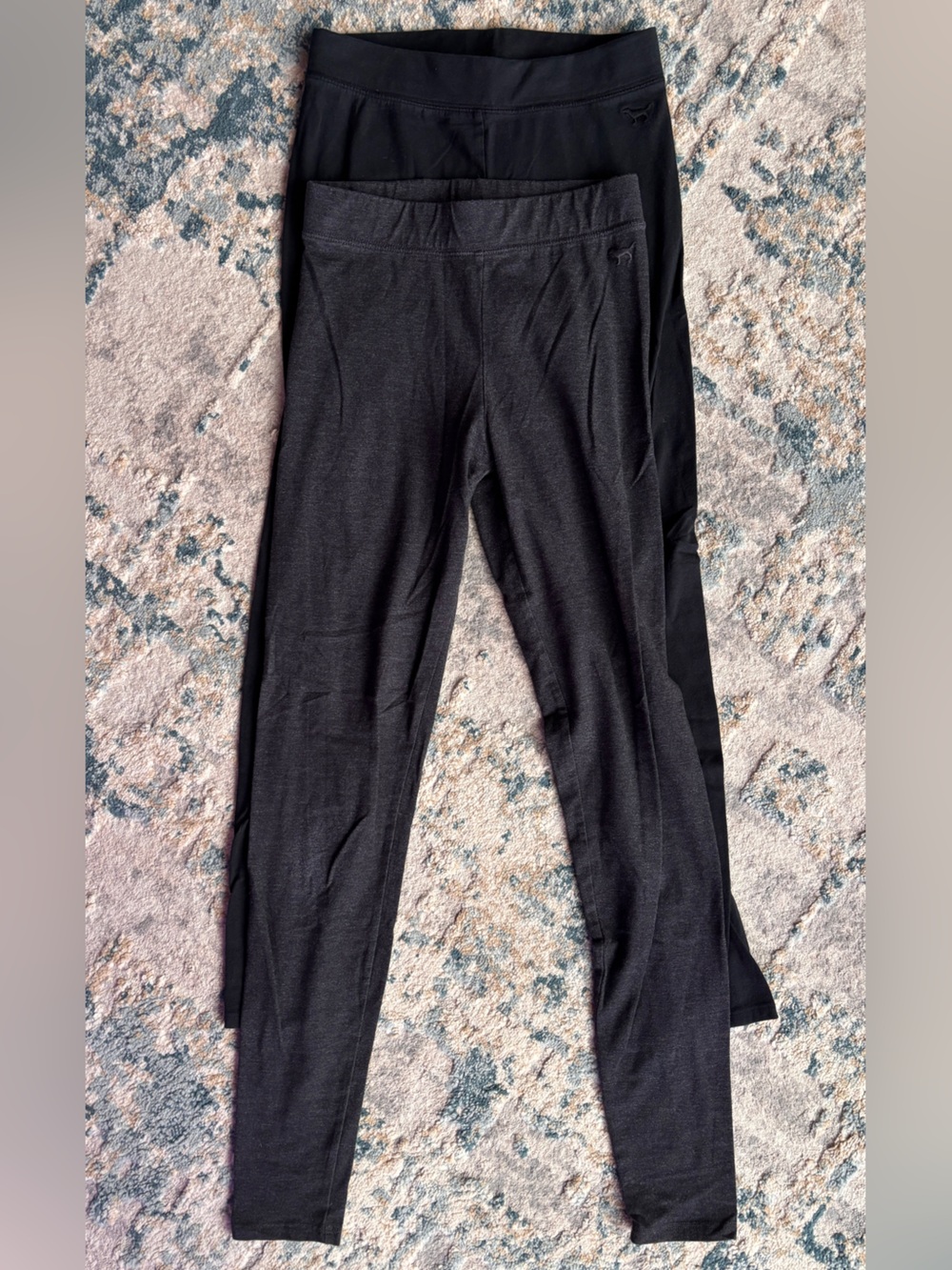 Victoria's Secret Black & Gray Leggings